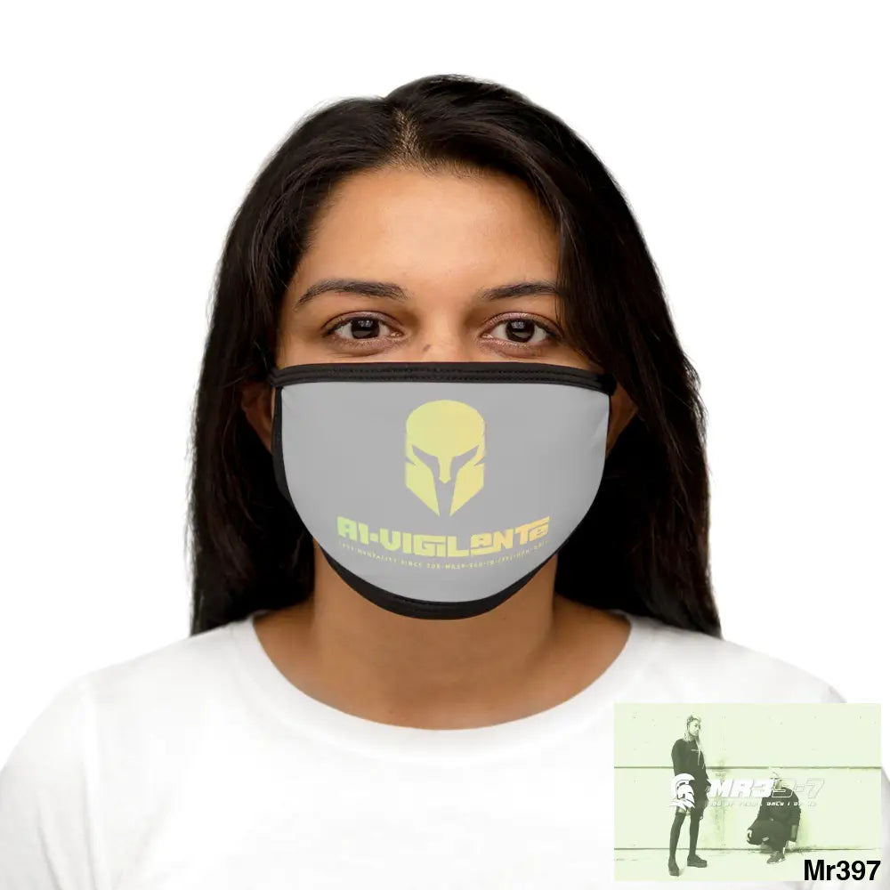 A1.Vigilante Mixed-Fabric Face Mask One size Accessories