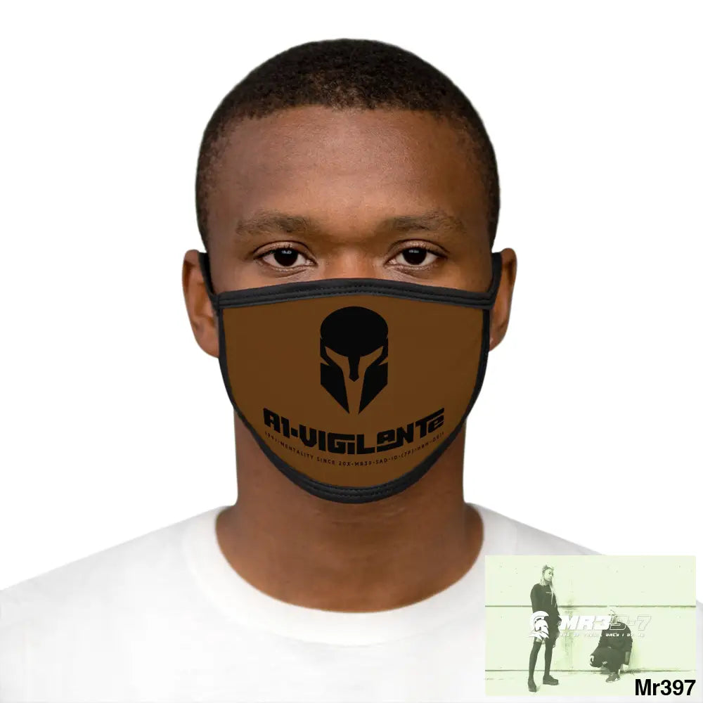 A1.Vigilante Mixed-Fabric Face Mask One size Accessories