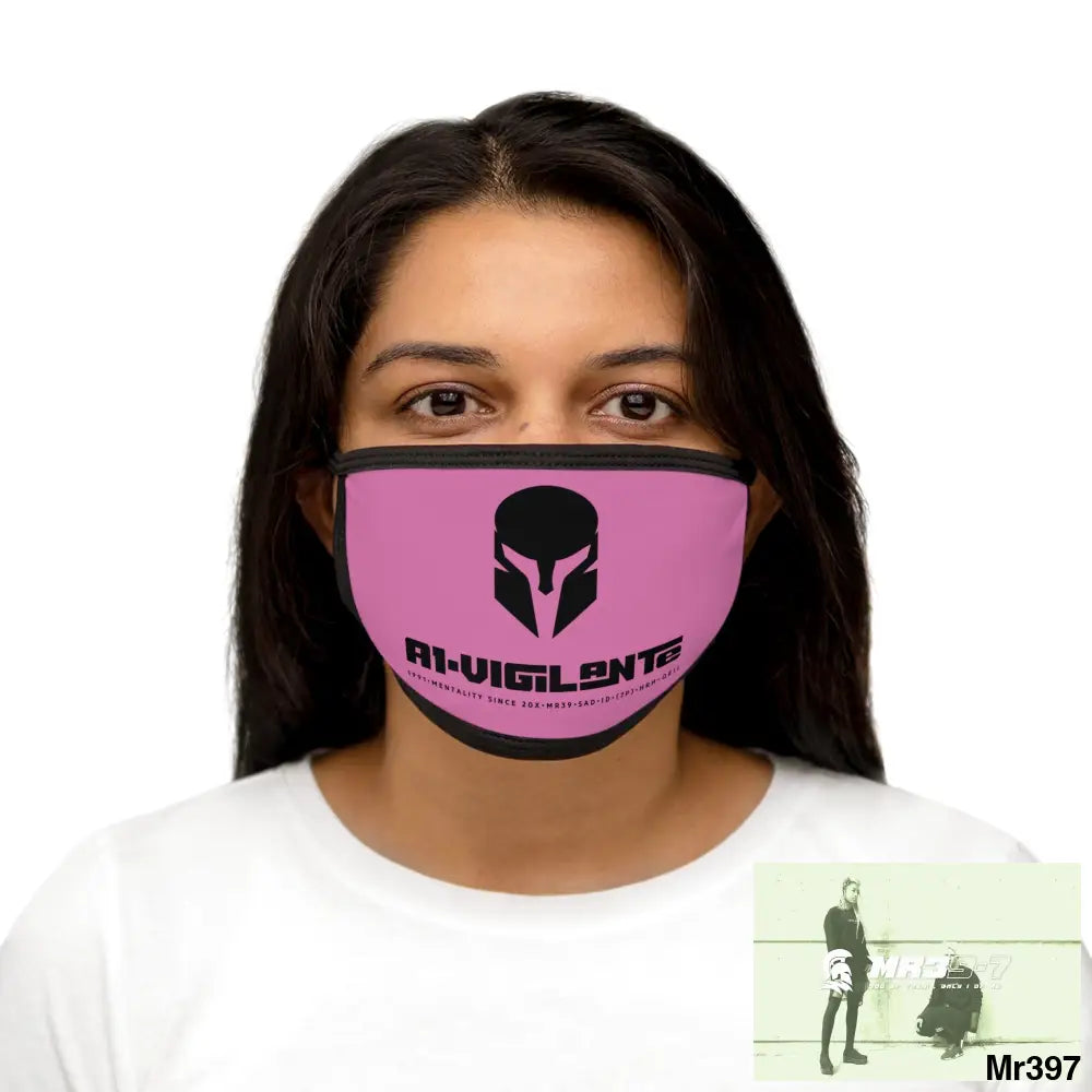 A1.Vigilante Mixed-Fabric Face Mask One size Accessories
