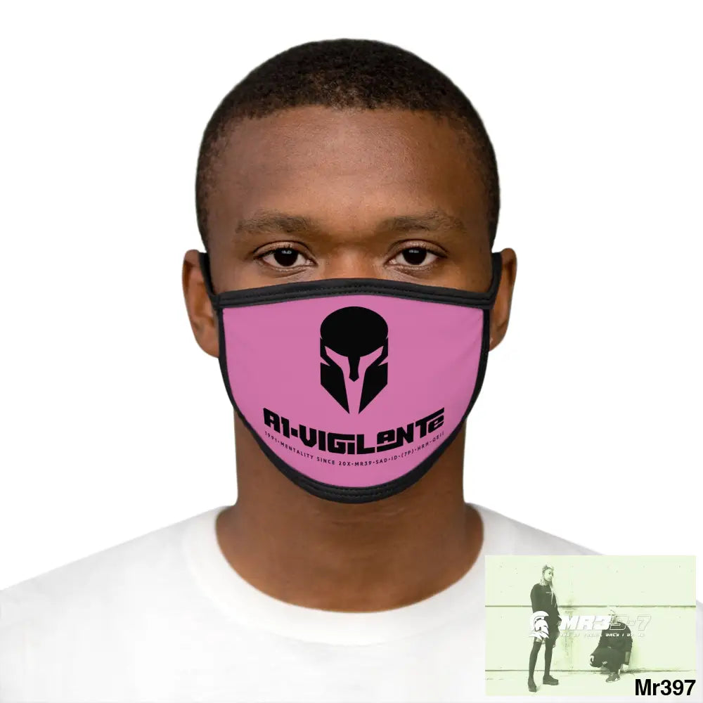 A1.Vigilante Mixed-Fabric Face Mask One size Accessories