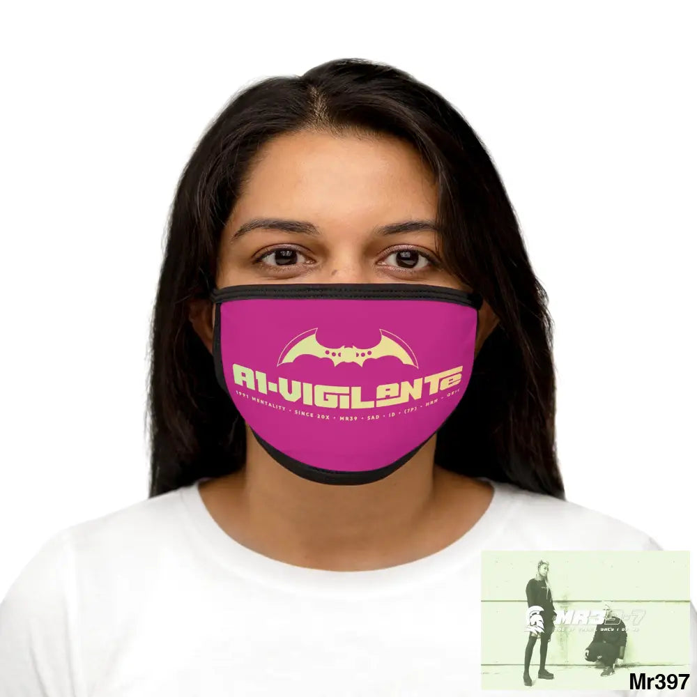 A1.Vigilante Mixed-Fabric Face Mask One size Accessories