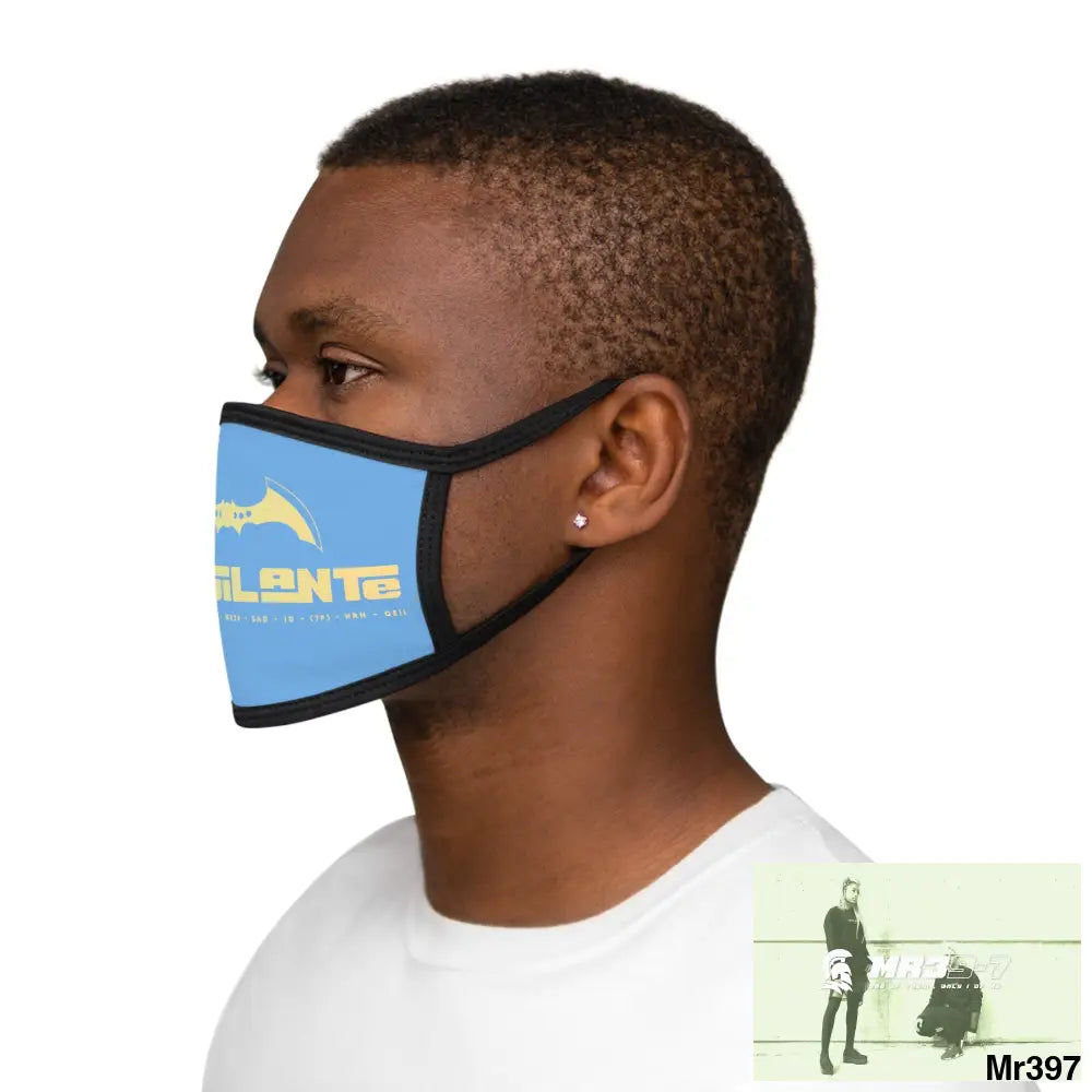 A1.Vigilante Mixed-Fabric Face Mask One size Accessories