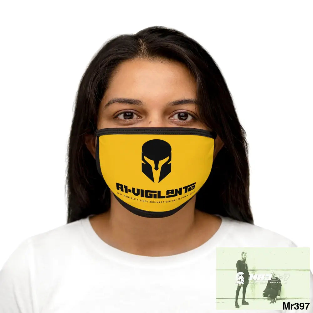 A1.Vigilante Mixed-Fabric Face Mask One size Accessories