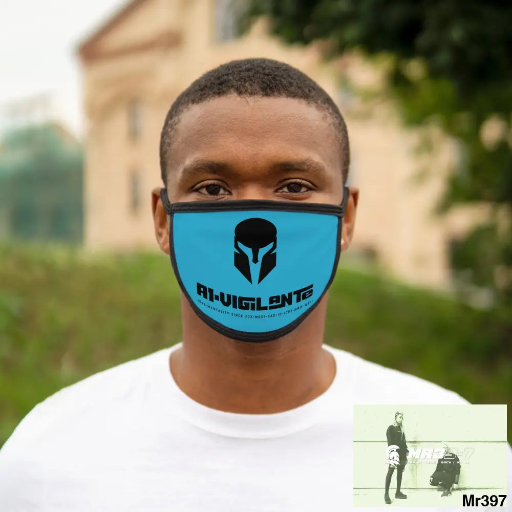 A1.Vigilante Mixed-Fabric Face Mask One size Accessories
