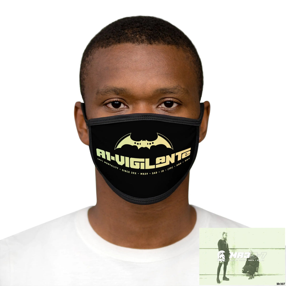 A1.Vigilante Mixed-Fabric Face Mask One size Accessories