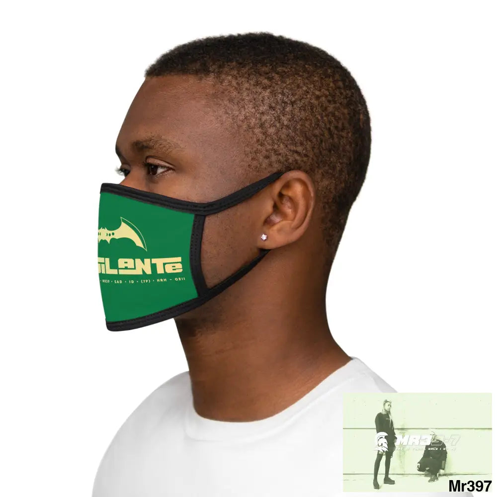A1.Vigilante Mixed-Fabric Face Mask One size Accessories