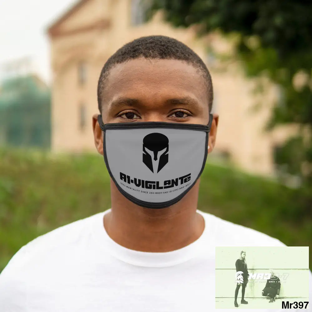 A1.Vigilante Mixed-Fabric Face Mask One size Accessories