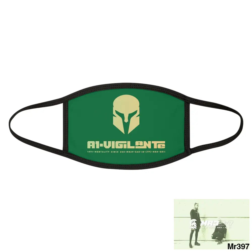 A1.Vigilante Mixed-Fabric Face Mask One size Accessories