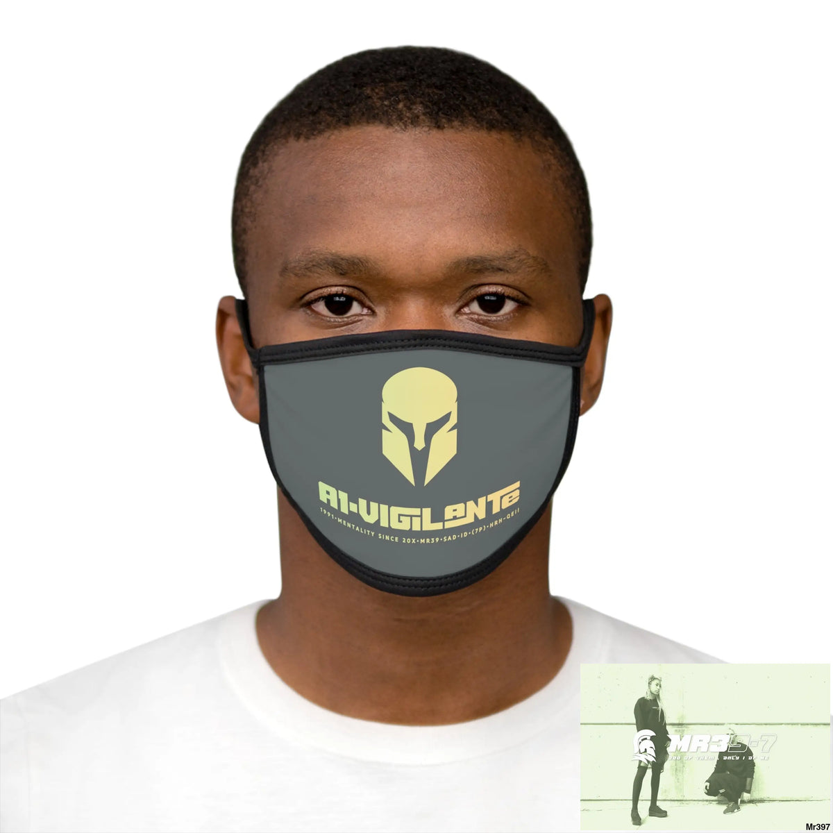 A1.Vigilante Mixed-Fabric Face Mask One size Accessories