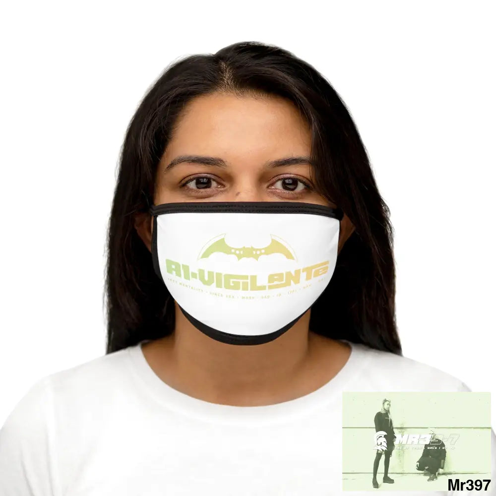 A1.Vigilante Mixed-Fabric Face Mask One size Accessories