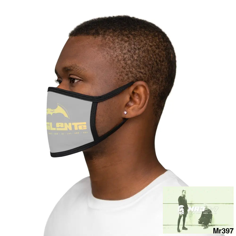 A1.Vigilante Mixed-Fabric Face Mask One size Accessories