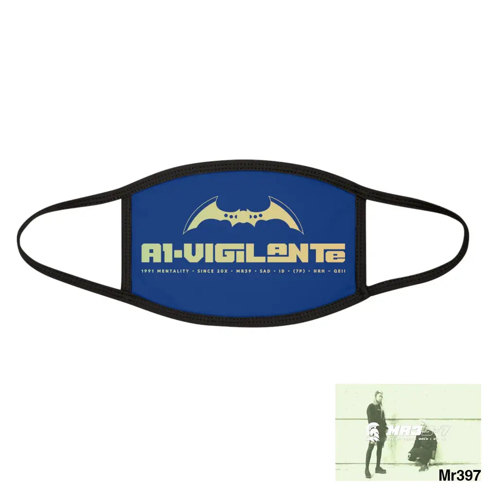 A1.Vigilante Mixed-Fabric Face Mask One size Accessories