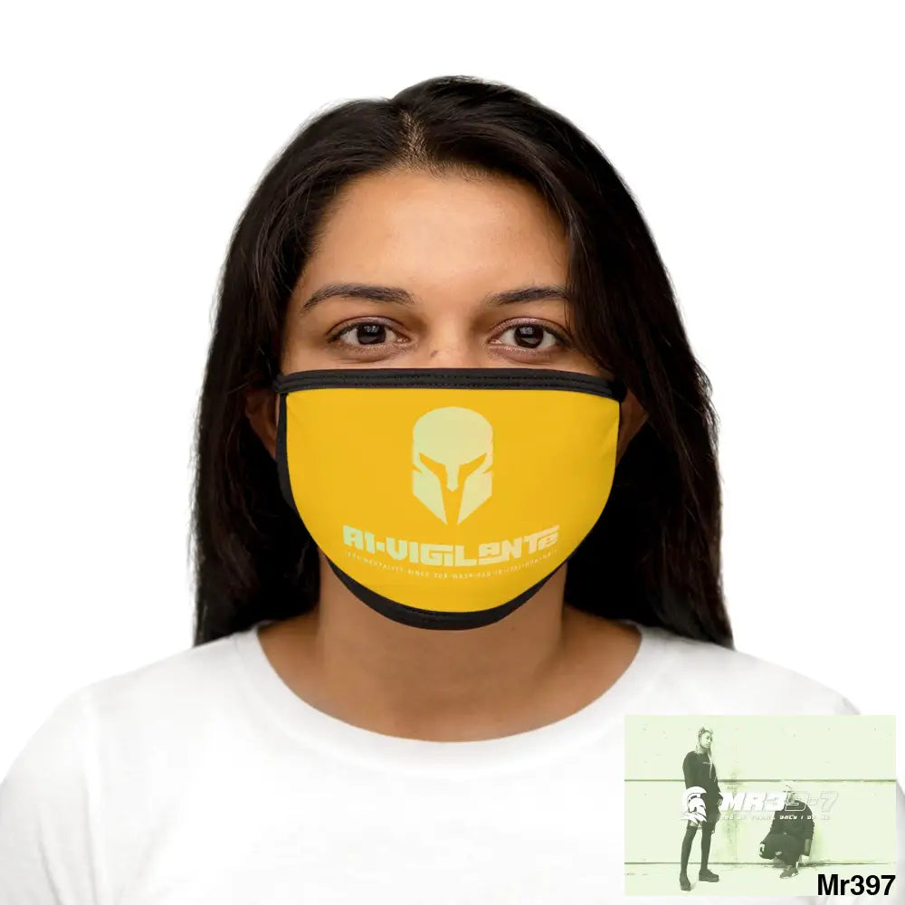 A1.Vigilante Mixed-Fabric Face Mask One size Accessories
