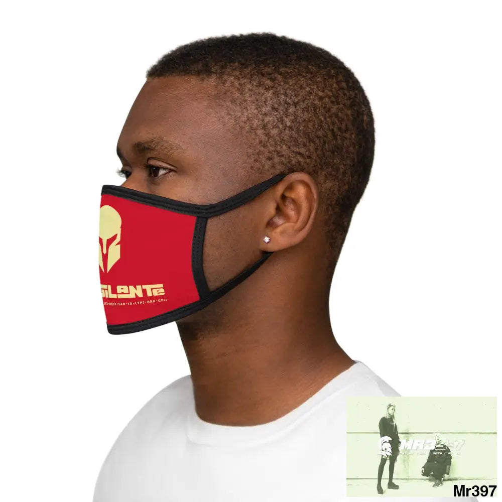 A1.Vigilante Mixed-Fabric Face Mask One size Accessories