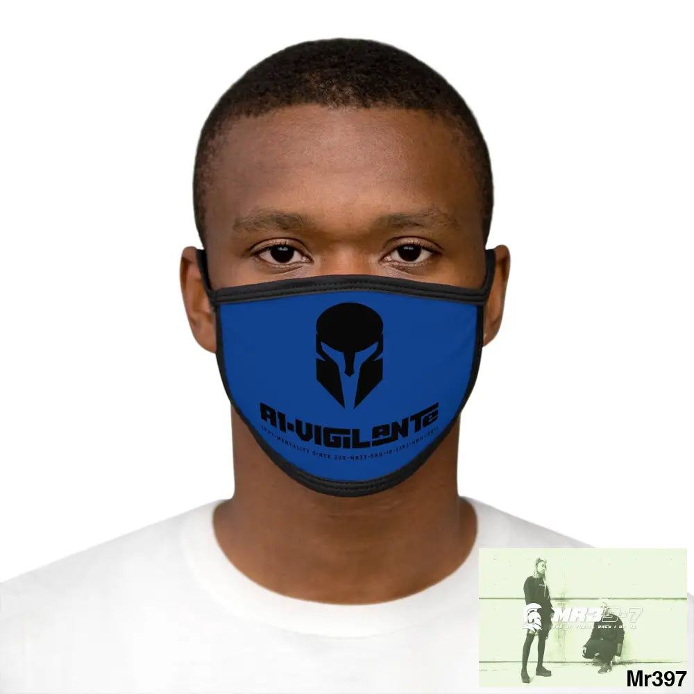 A1.Vigilante Mixed-Fabric Face Mask One size Accessories