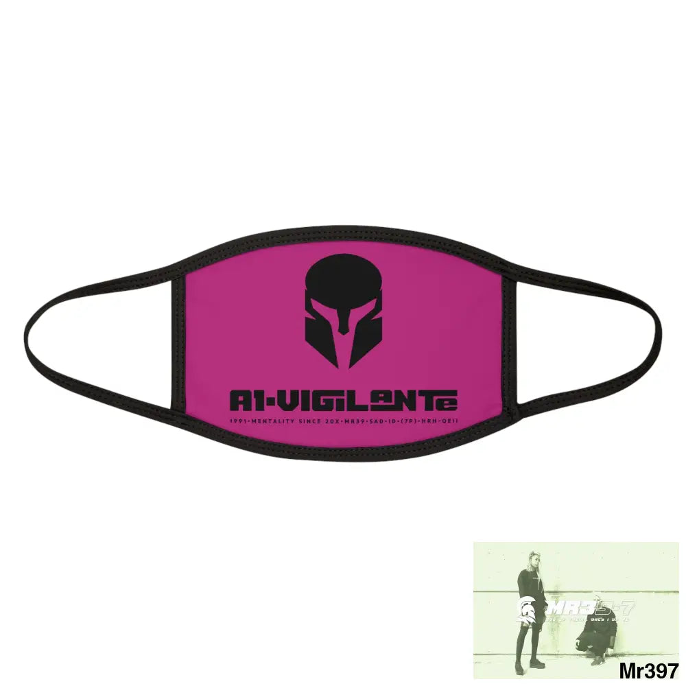A1.Vigilante Mixed-Fabric Face Mask One size Accessories