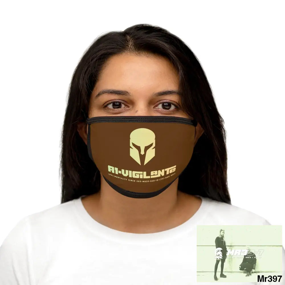 A1.Vigilante Mixed-Fabric Face Mask One size Accessories