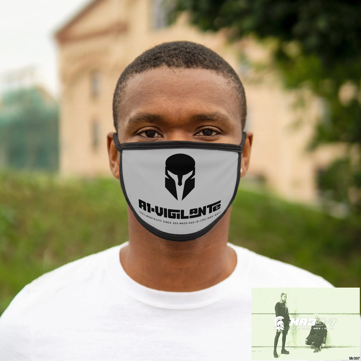 A1.Vigilante Mixed-Fabric Face Mask One size Accessories