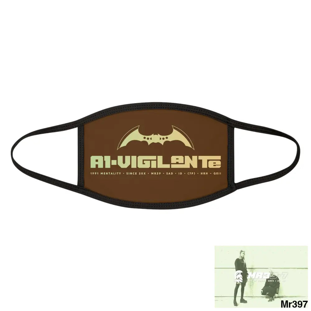 A1.Vigilante Mixed-Fabric Face Mask One size Accessories