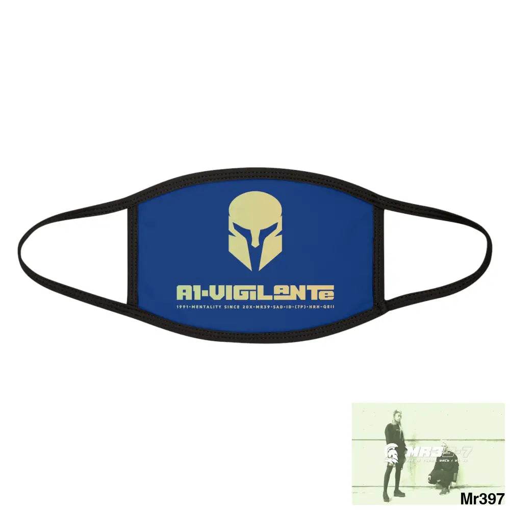 A1.Vigilante Mixed-Fabric Face Mask One size Accessories