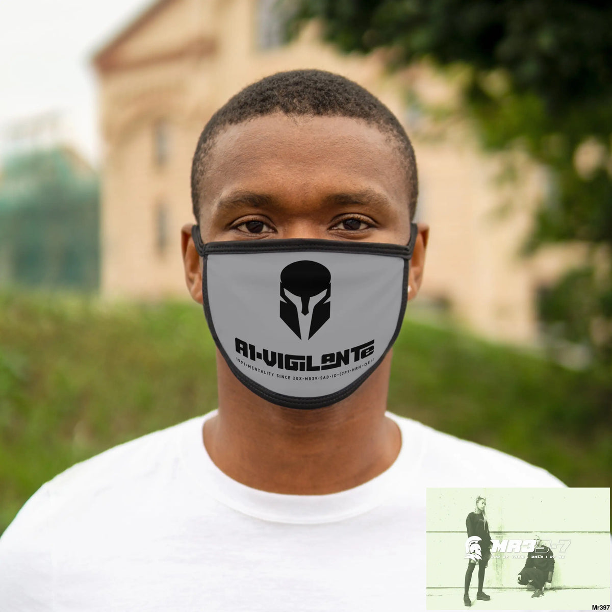 A1.Vigilante Mixed-Fabric Face Mask One size Accessories