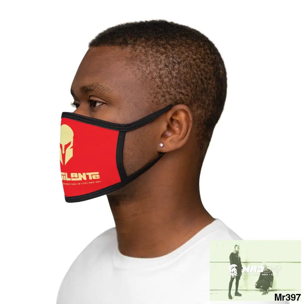 A1.Vigilante Mixed-Fabric Face Mask One size Accessories