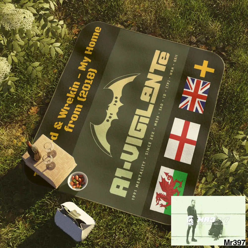 A1 Vigilante my home Picnic Blanket 61’’ × 51’’ Home Decor