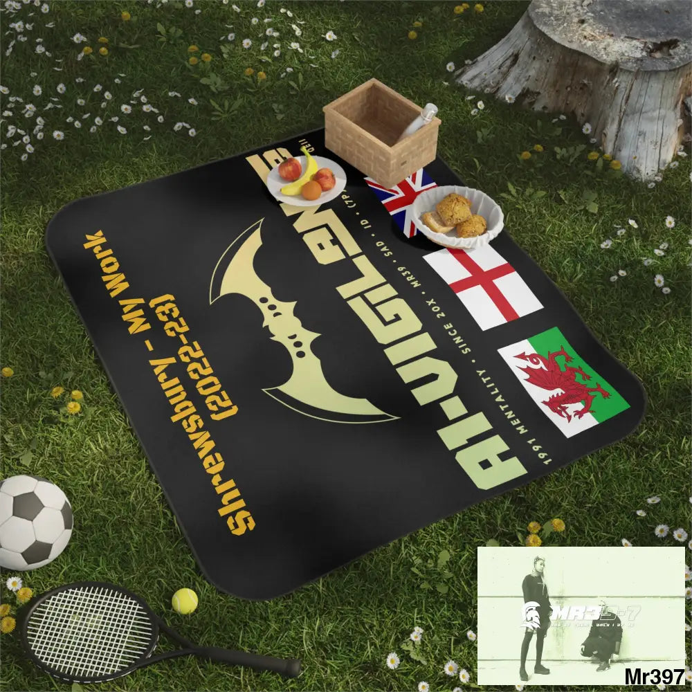 A1 Vigilante my work Picnic Blanket 61’’ × 51’’ Home Decor