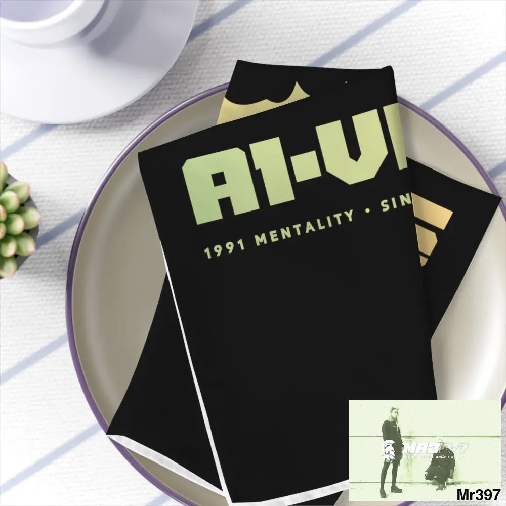A1-Vigilante Napkins 4-piece set / White / 19’’ × 19’’ Accessories