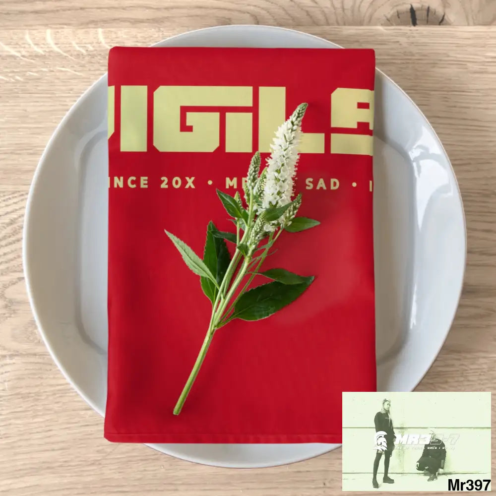 A1-Vigilante Napkins 4-piece set / White / 19’’ × 19’’ Accessories