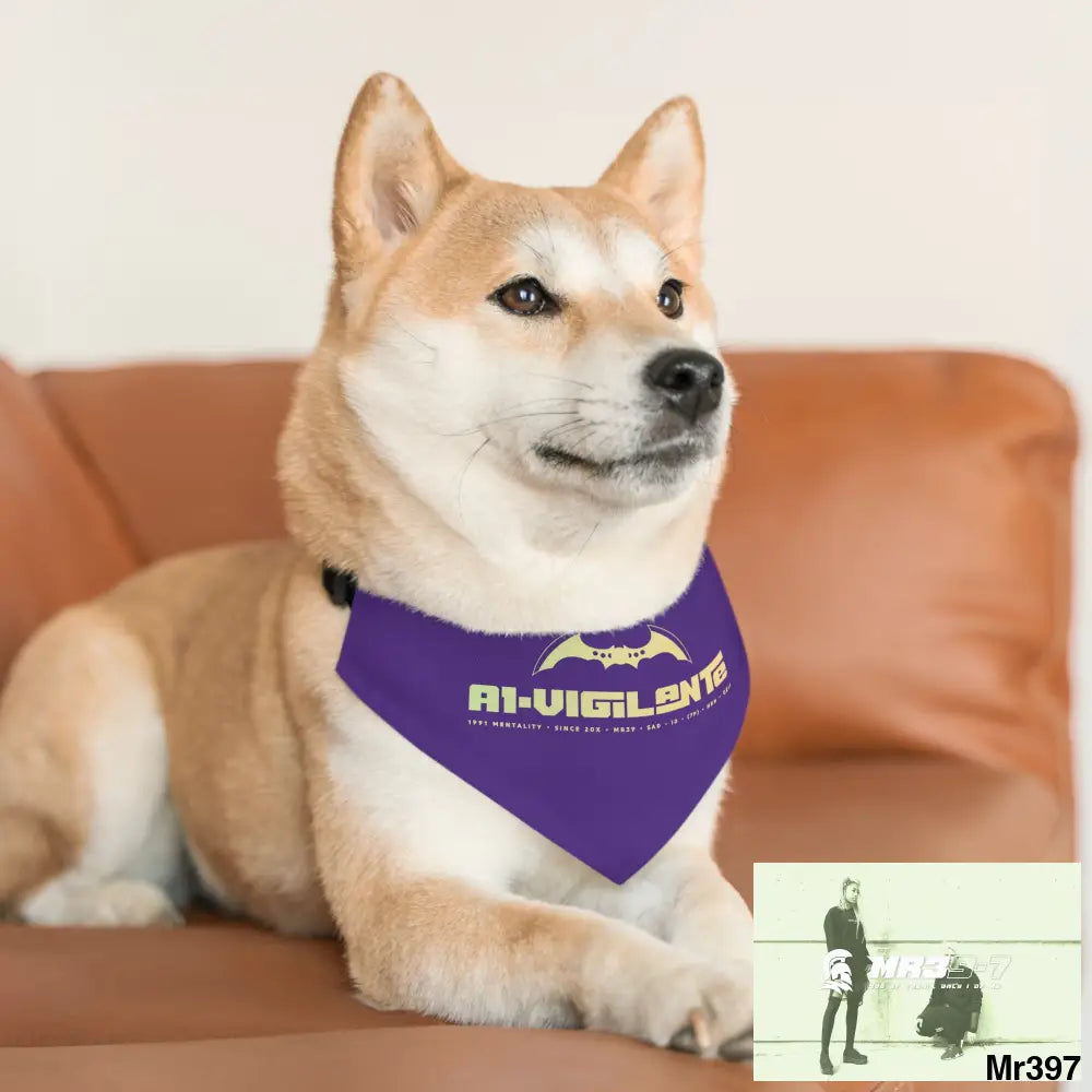 A1 Vigilante Pet Bandana Collar Pets