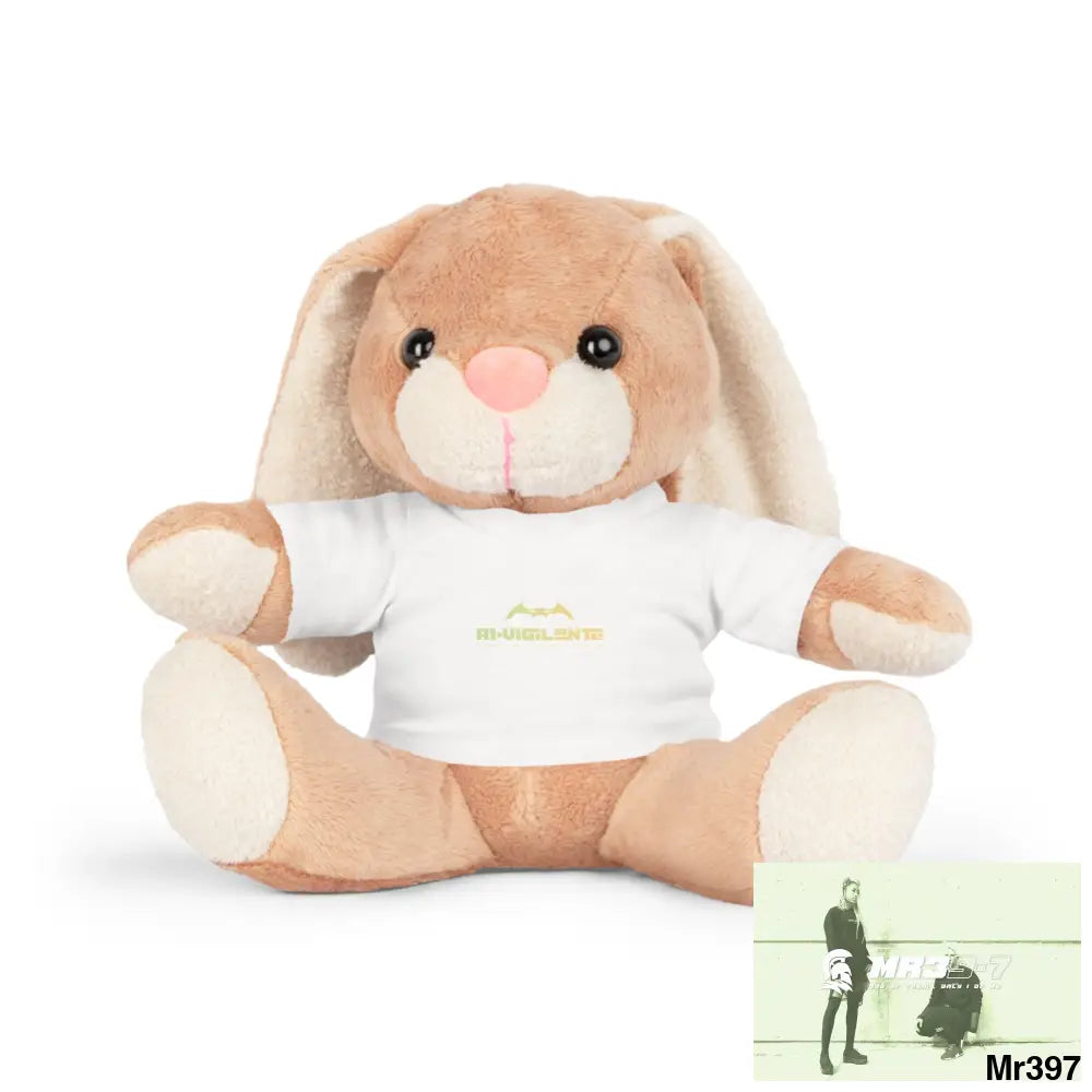 A1-Vigilante Plush Toy with T-Shirt Bunny / White / One size Accessories