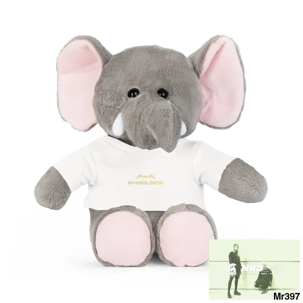A1-Vigilante Plush Toy with T-Shirt Elephant / White / One size Accessories