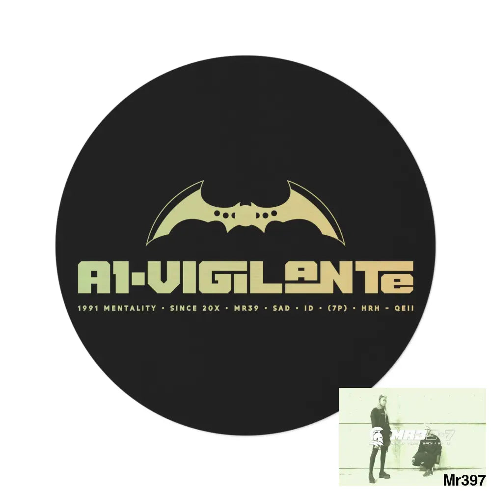 A1-Vigilante Round Rug 60’’ × 60’’ Home Decor