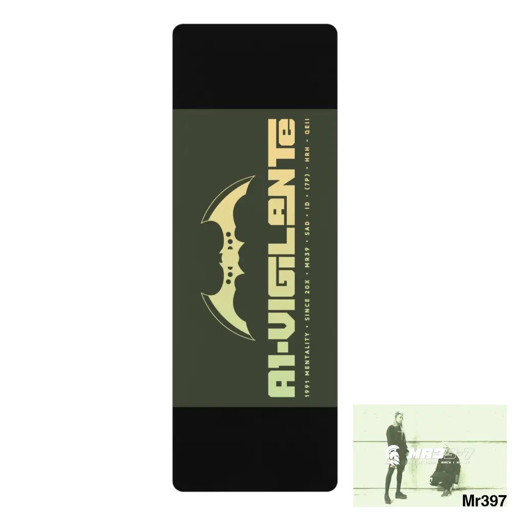 A1-Vigilante Rubber Yoga Mat 24” x 68” Home Decor
