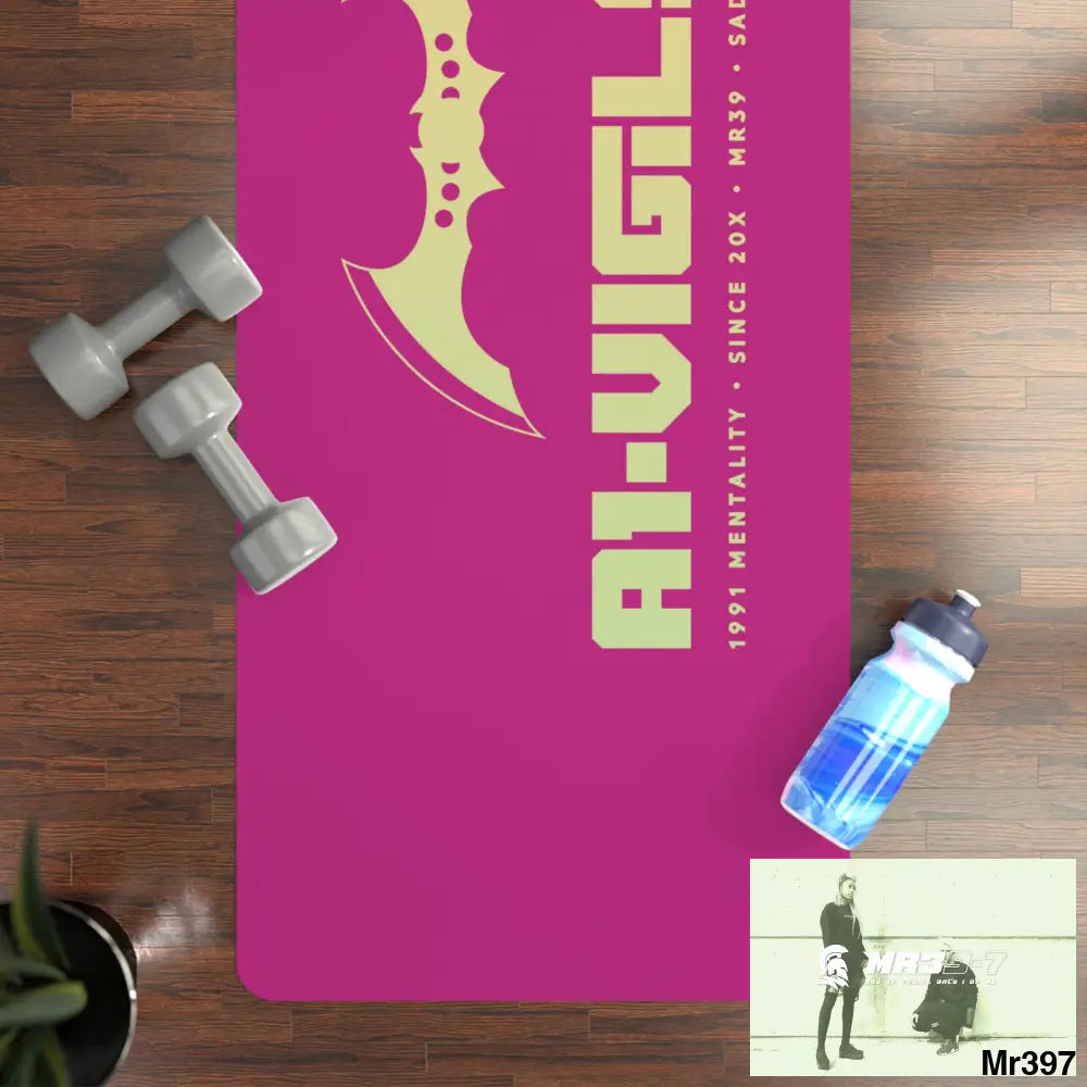 A1-Vigilante Rubber Yoga Mat 24” x 68” Home Decor