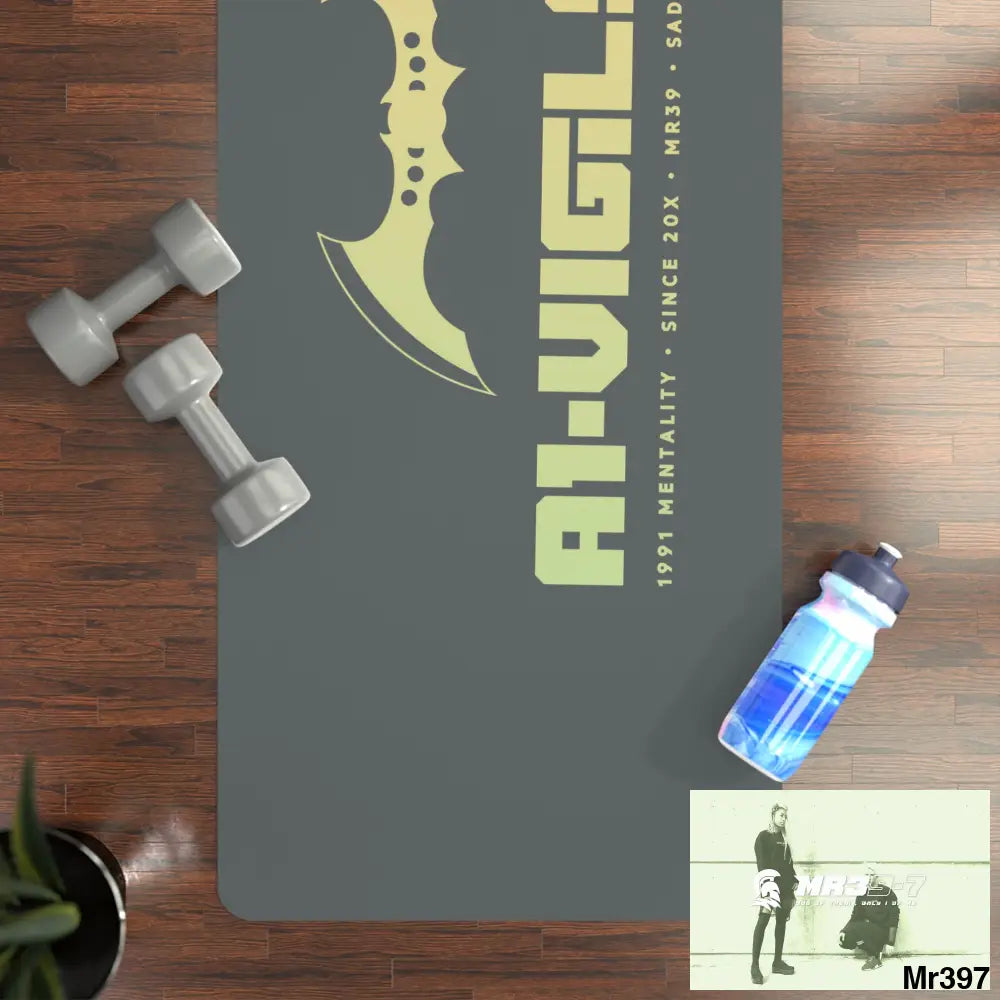 A1-Vigilante Rubber Yoga Mat 24” x 68” Home Decor