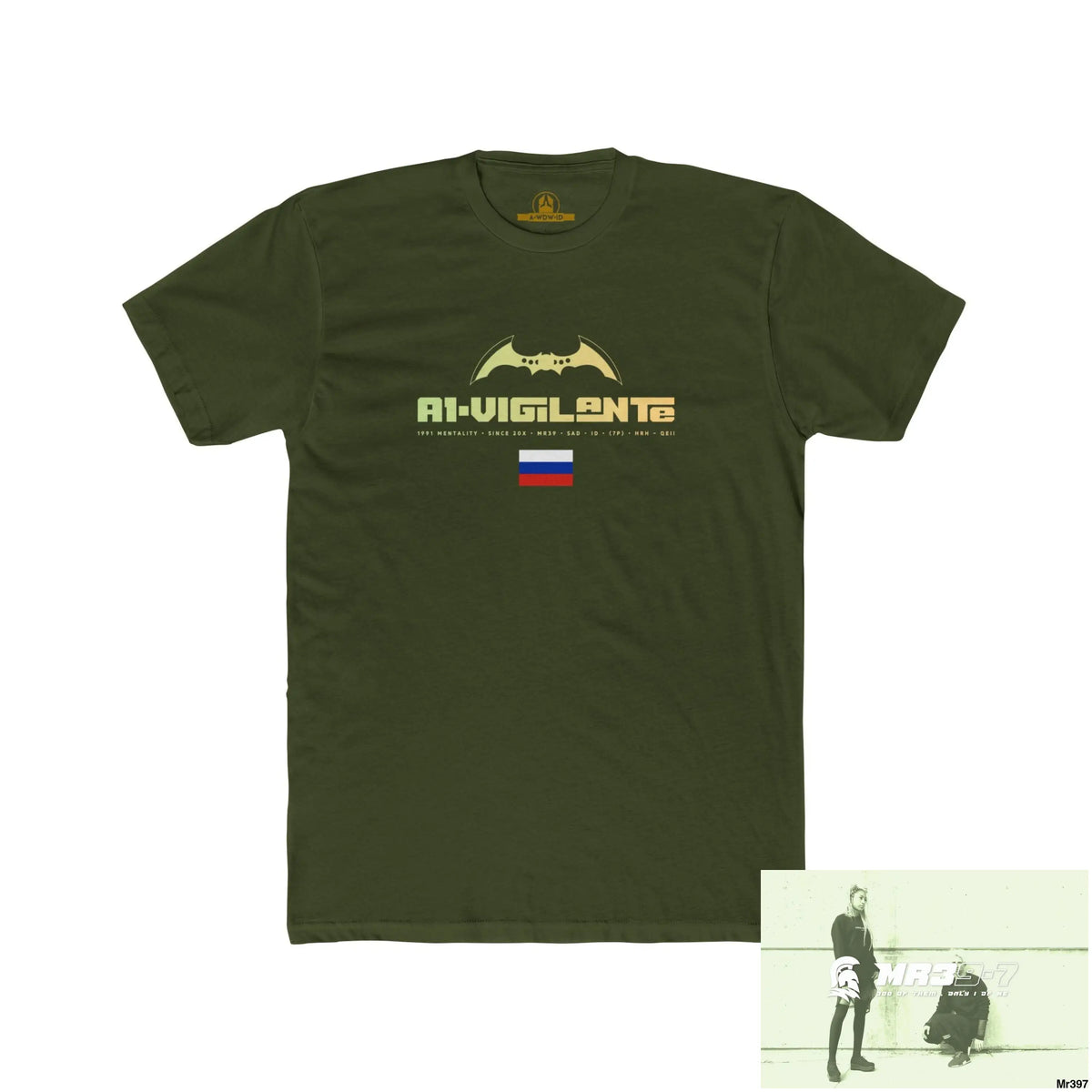 A1-Vigilante (Russian Mentality from ?) My Life My Deaths 2001-2024 Their Plans,failed.Tactical GB Men’s Cotton Crew