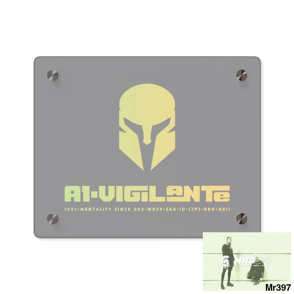 A1-Vigilante -Sparta Sparta Acrylic Wall Art Panels 10″ x 8″ (Horizontal) / 0.25’’ Home Decor