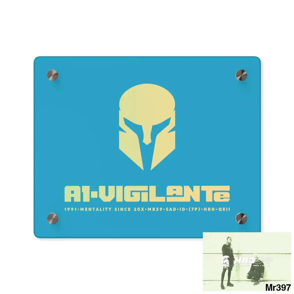 A1-Vigilante -Sparta Sparta Acrylic Wall Art Panels 10″ x 8″ (Horizontal) / 0.25’’ Home Decor