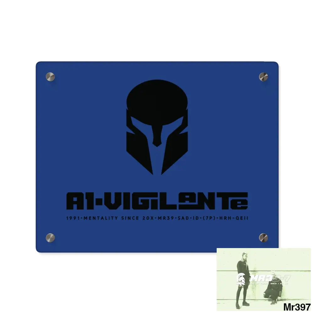 A1-Vigilante Sparta Acrylic Wall Art Panels 14″ x 11″ (Horizontal) / 0.25’’ Home Decor