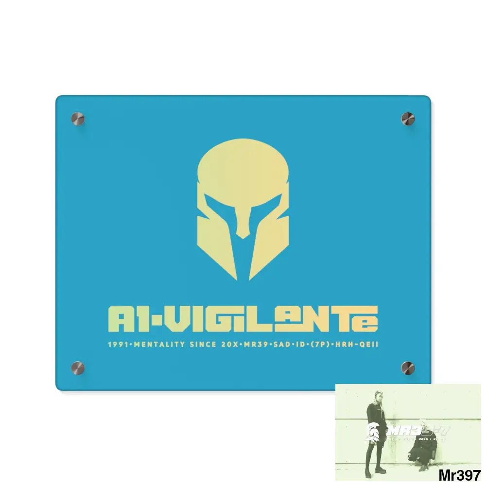 A1-Vigilante -Sparta Sparta Acrylic Wall Art Panels 14″ x 11″ (Horizontal) / 0.25’’ Home Decor