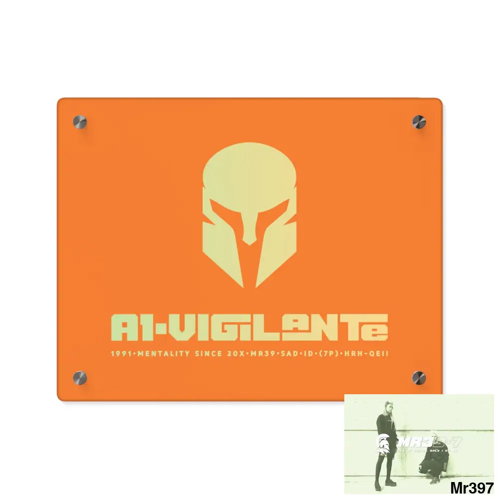 A1-Vigilante -Sparta Sparta Acrylic Wall Art Panels 14″ x 11″ (Horizontal) / 0.25’’ Home Decor