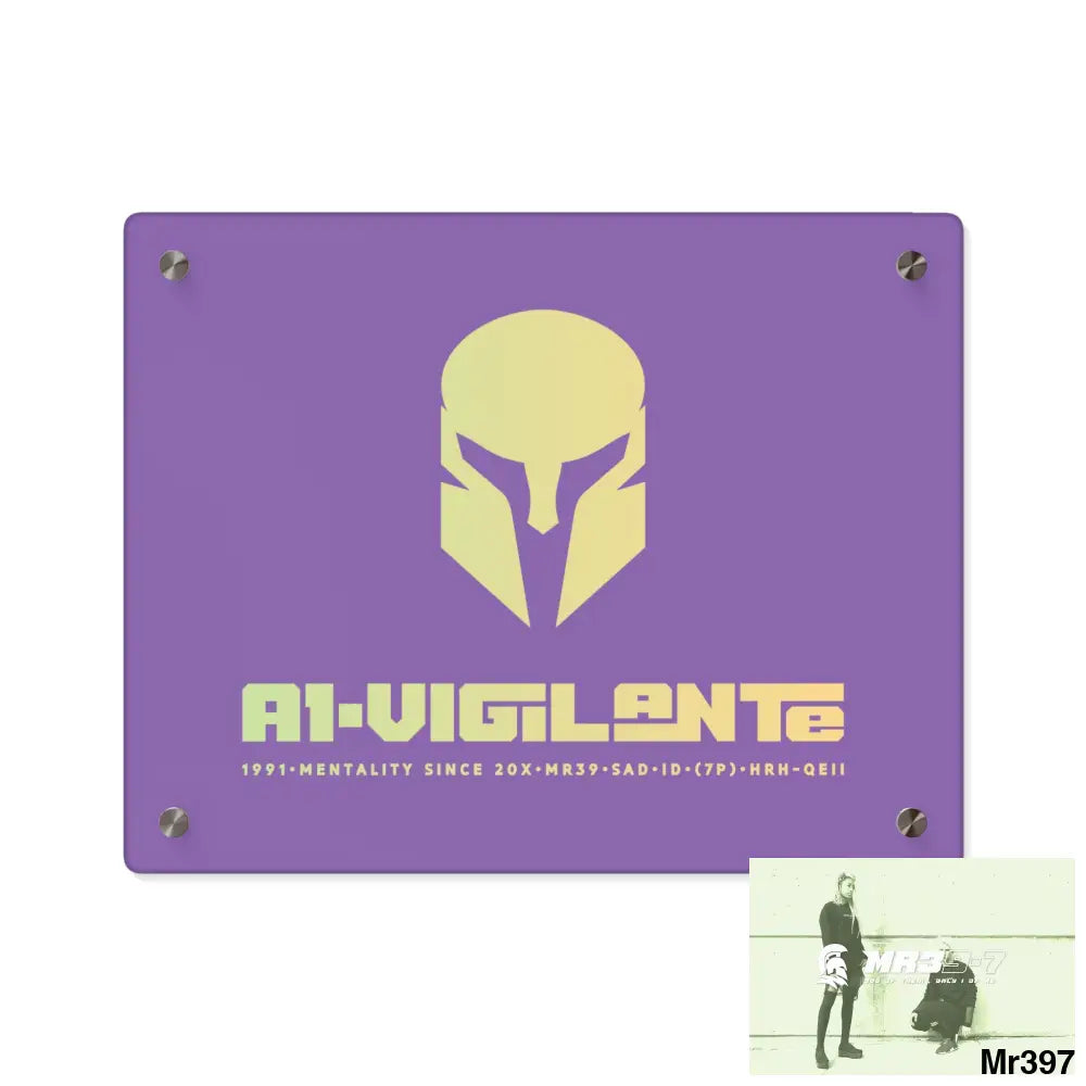 A1--Vigilante -Sparta Sparta Acrylic Wall Art Panels 14″ x 11″ (Horizontal) / 0.25’’ Home Decor