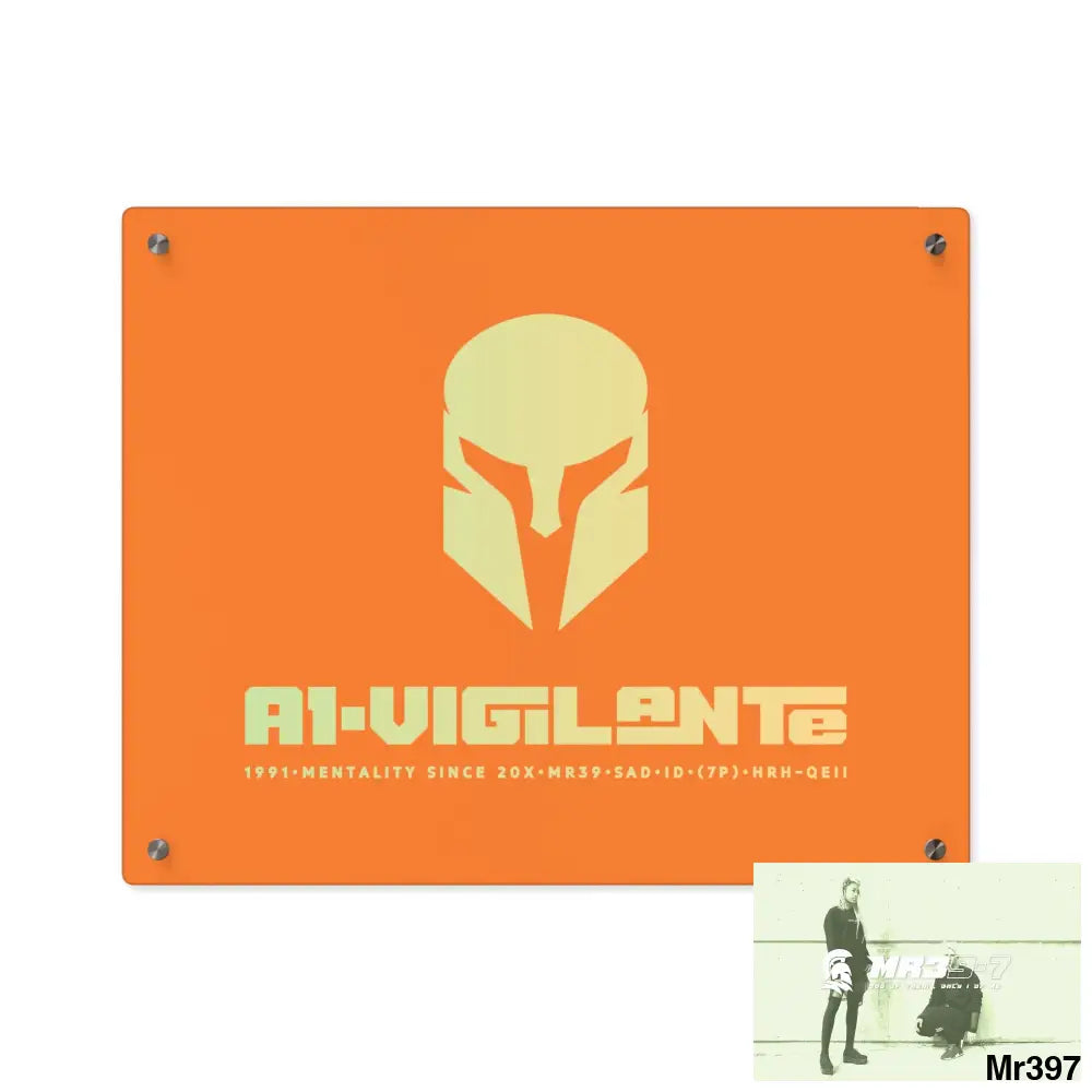 A1-Vigilante -Sparta Sparta Acrylic Wall Art Panels 20″ x 16″ (Horizontal) / 0.25’’ Home Decor