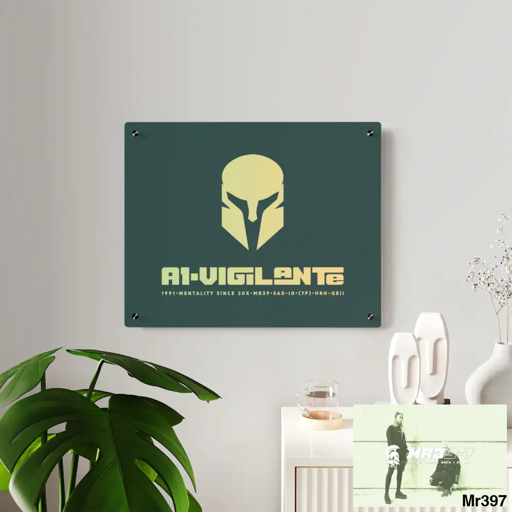 A1-Vigilante Sparta Acrylic Wall Art Panels Home Decor