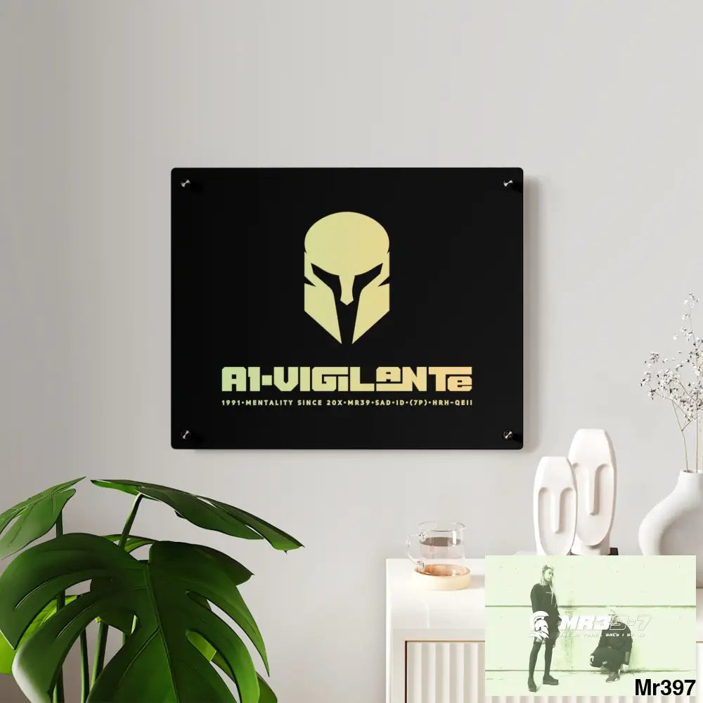 A1-Vigilante -Sparta Sparta Acrylic Wall Art Panels Home Decor