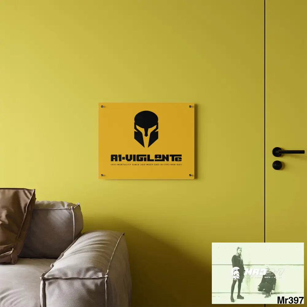 A1-Vigilante Sparta Acrylic Wall Art Panels Home Decor