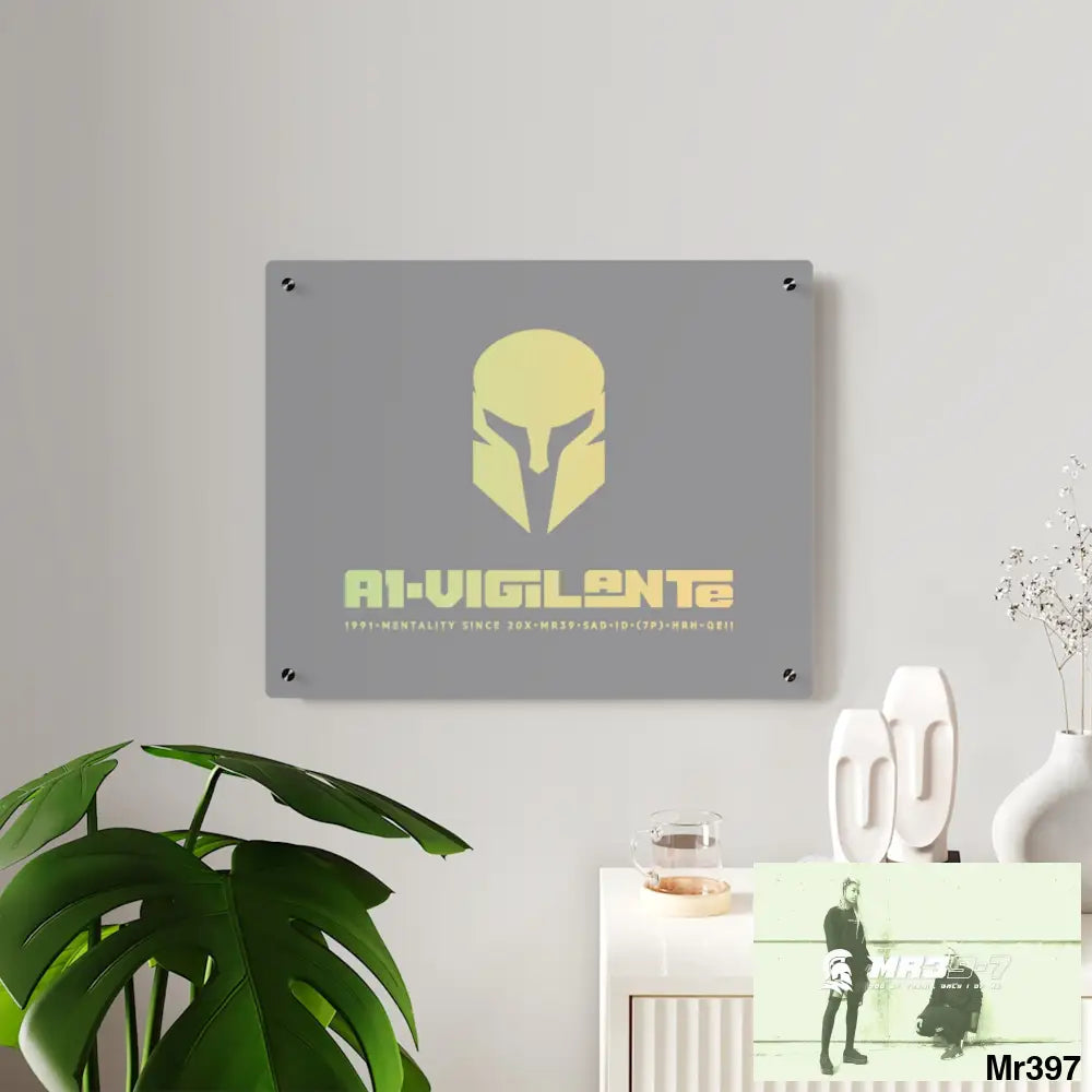 A1-Vigilante -Sparta Sparta Acrylic Wall Art Panels Home Decor