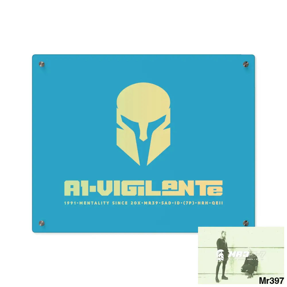 A1-Vigilante -Sparta Sparta Acrylic Wall Art Panels 20″ x 16″ (Horizontal) / 0.25’’ Home Decor